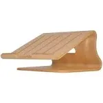 SAMDI Wood Laptop Stand, White Birch, Ergonomic Design for Most Laptops Heat ...