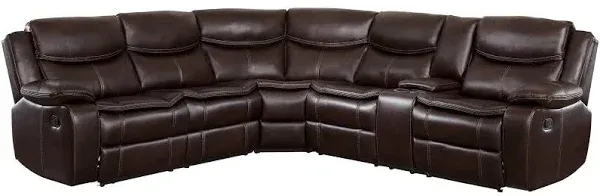 Homelegance Bastrop Reclining Sectional Sofa 8230BRW-SECTIONAL-SOFA