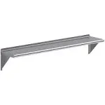 12&#034; x 60&#034; Stainless Steel Shelf, NSF Commercial Restaurant Kitchen Wall Shelves