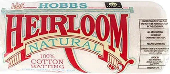 Hobbs Heirloom 100% Cotton Natural Batting