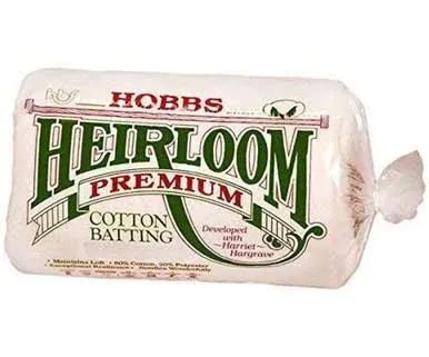 Hobbs Batting Heirloom Premium Cotton Blend King 120" x 120"