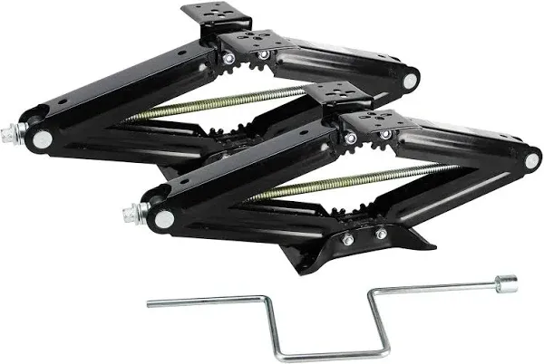 Quick Products QP-RVJ-S24 RV Stabilizing and Leveling Scissor Jack, 5,000 lb. Max, 24 inch, Set of 2