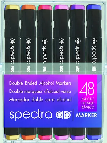 Chartpak Spectra AD Marker Set, 48-Colors