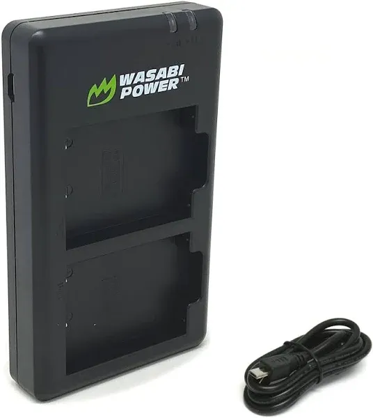 Wasabi Power Micro USB Dual Battery Charger for Fujifilm NP-W126, NP-W126S