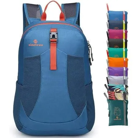  22L Lightweight Packable Hiking Backpack, Small Hiking Backpack Day Pack Blue