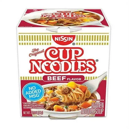 Nissin Beef Flavor Cup Noodles