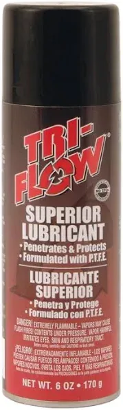 Tri-Flow Lubricant with PTFE, 6 oz. Aerosol