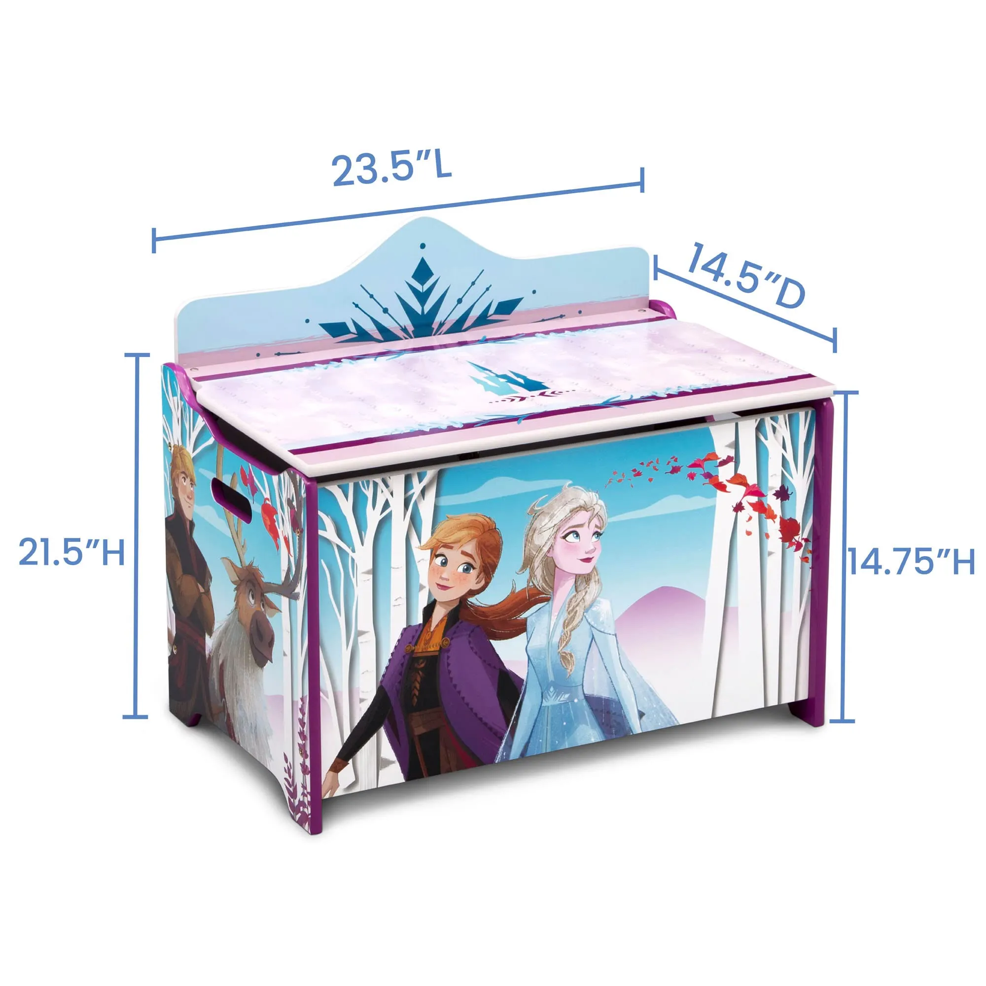 Frozen II Deluxe Toy Box Greenguard Gold Certified