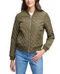 Women's Levi's Diamond Quilted Bomber Jacket, Size: Large, Green