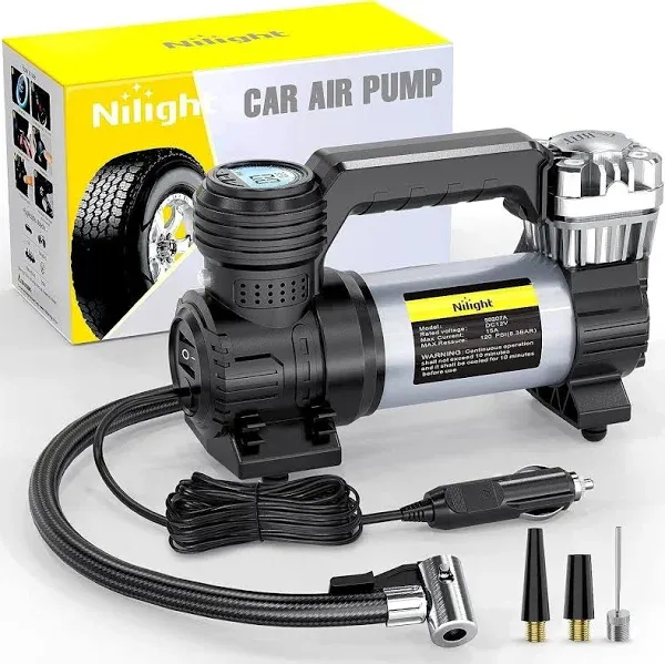 Rapid Air Compressor Tire Inflator - Fast Inflate - 12V - Double Cylinder