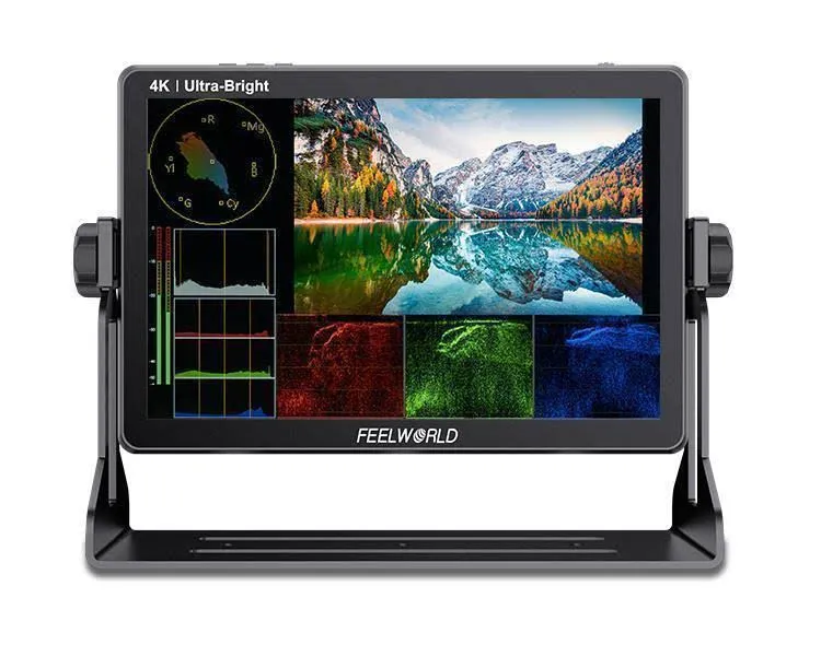 Feelworld LUT11S 10.1 Zoll 2000nit Touchscreen DSLR Kamera Feldmonitor 3G SDI 4K ...