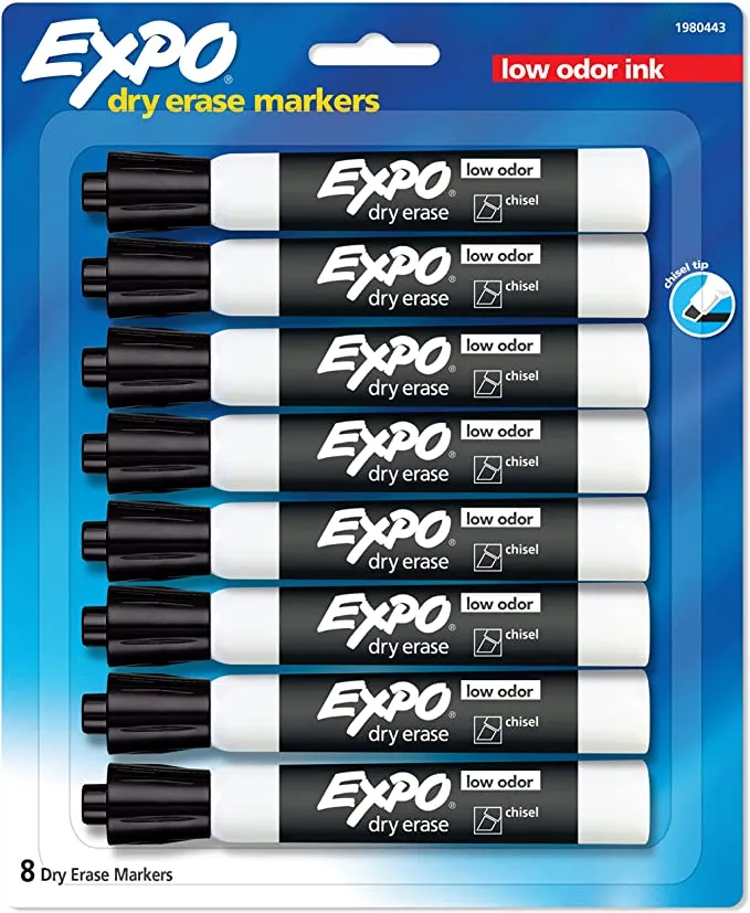 Expo Erase Markers Dry Low Odor