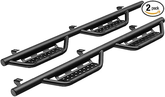 N-Fab Nerf Steps RS | Textured Black, Cab Length | 315418512 | Fits 2015-2023 Ford F-150, 2017-2021 F250 / F350 / F450 Superduty Crew Cab All Beds, SRW / DRW Gas / Diesel