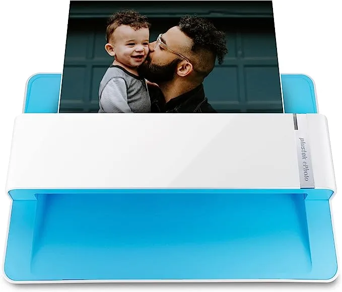 Plustek Photo Scanner - ephoto Z300, Scan 4x6 Photo in 2sec, Auto Crop and Deskew CCD Sensor. Support Mac and PC