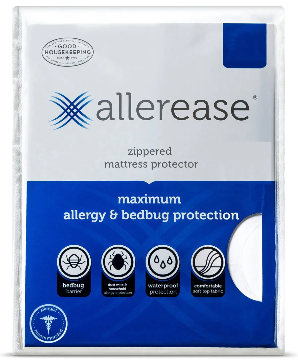 AllerEase Maximum Allergy Mattress Protector King