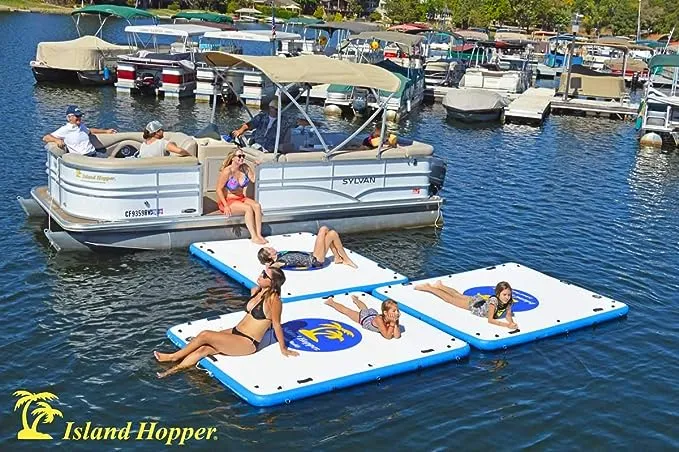 Island Hopper Island Buddy Inflatable Swimming Water Platform Dock