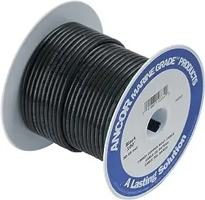 Ancor 250 ft. Black Marine Grade Tinned Copper Primary Wire 12 AWG 106025