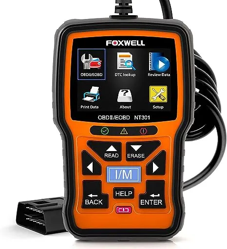 FOXWELL NT301 OBD2 Scanner Live Data Professional Mechanic OBDII Diagnostic Code Reader Tool for Check Engine Light