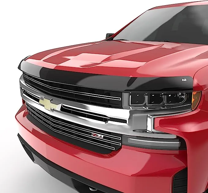 EGR 301691 SuperGuard Smoked Hood Shield Compatible with Select 2019-2025 Chevrolet Silverado 1500 Trucks - Durable Impact Resistant Acrylic, Easy Installation