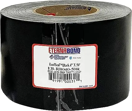 EternaBond EB-RB040-50R Roof Seal, Black, 4 Inch X 50 Feet