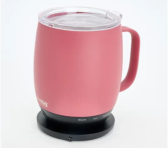 Nextmug - Temperature-Controlled, Self-Heating Coffee Mug (Dusty Rose - 14 oz.)