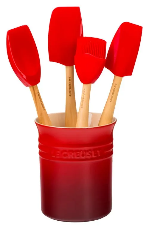 Le Creuset 5-Piece Craft Series Utensil Set with Crock