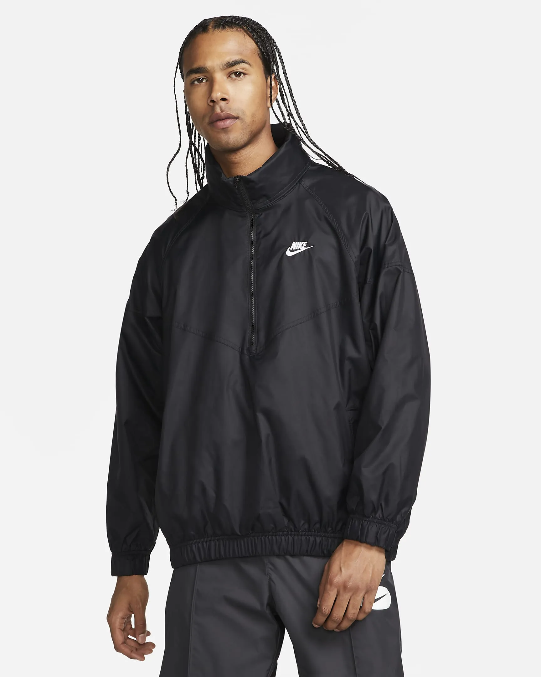 Nike Sportswear Windrunner Men's Unlined Woven Anorak, Small, Black