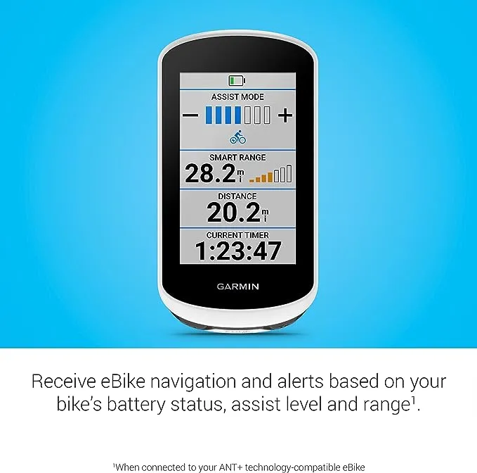 Garmin Edge® Explore 2, Easy-To-Use GPS Cycling Navigator, eBike Compatibility, Maps and Navigation, with Safety Features