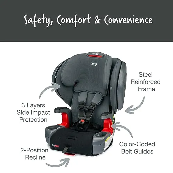 Britax Grow with You ClickTight Plus Harness Booster - Black Ombre