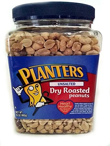 Planters Unsalted Dry Roasted Peanuts