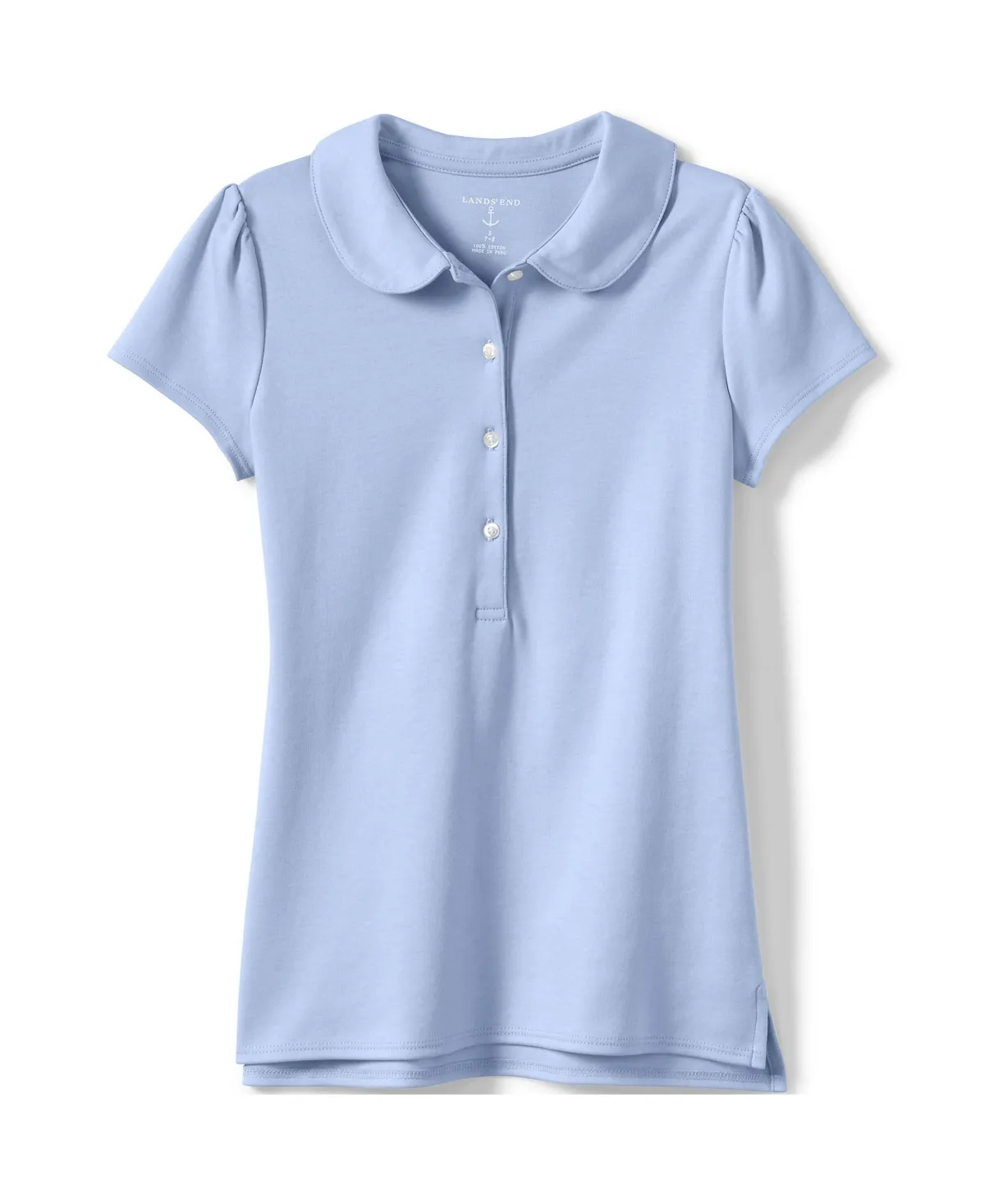 Girls 2-20 Lands' End School Uniform Peter Pan Collar Polo Shirt