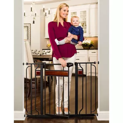 Regalo Extra Wide Home Accents Metal Walk Through Baby Gate