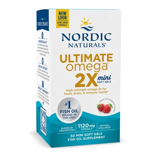 Nordic Naturals Ultimate Omega 2X Mini Fresa 1120 mg 60 Cápsulas