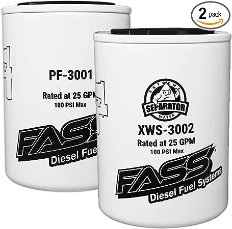 FASS Titanium Series Fuel Filter Package XWS-3002 / PF-3001