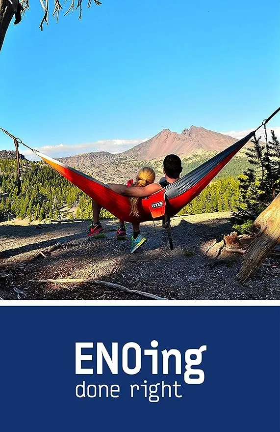 ENO, Eagles Nest Outfitters SingleNest Lightweight Camping Hammock, Purple/Teal