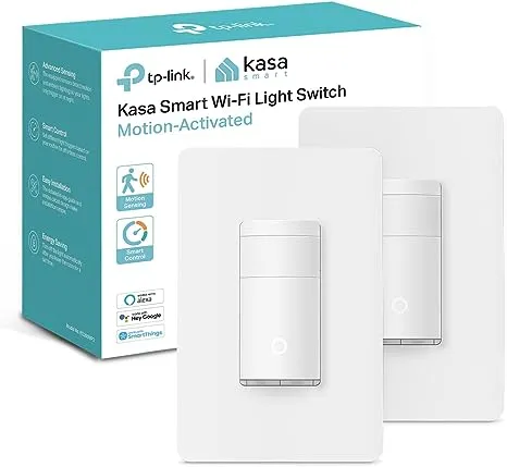 Kasa Smart Wi-Fi Dimmer Switch, Motion-Activated ES20MP2