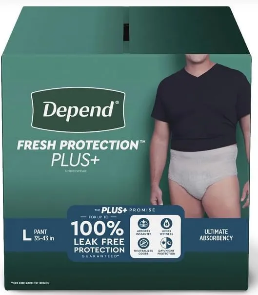 Depend Protection Plus Ultimate Underwear for Men