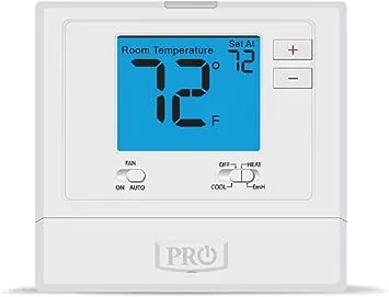 Pro1Iaq - T721 - PRO1 IAQ Low Voltage Thermostat: Heat or Cool, Manual, B/C/G/O/R/W2/W/E/Terminal Designations