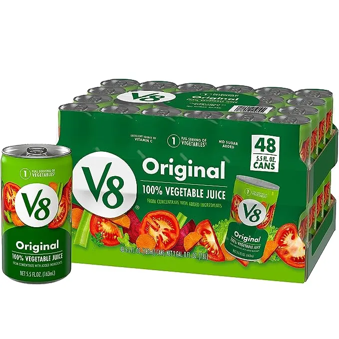 V8 Original 100% Vegetable Juice, 11.5 fl oz Can (4 Cases of 6 Cans)