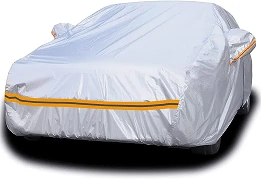 Autsop Car Cover Waterproof All Weather,12 Layers Car Covers for Automobiles Outdoor Full Cover Rain Snow Sun Wind Hail Protection with Zipper Cotton,Size A3 Universal Fit for Sedan(203-212 Inch)