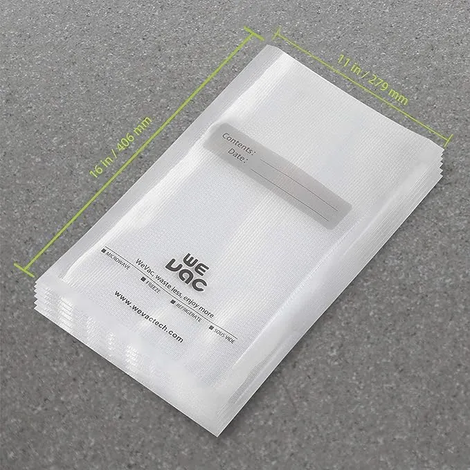 Vacuum Sealer Bags 100 Pint 6X10 Inch for Food Saver, Seal a Meal, Weston. Comme