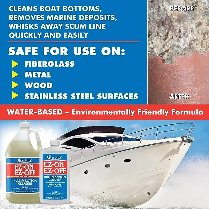 Star brite E-Z On E-Z Off Boat Bottom Hull Cleaner, 32 oz