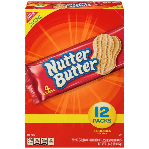 Galleta tipo Sándwich Nutter Butter Mantequilla 453g