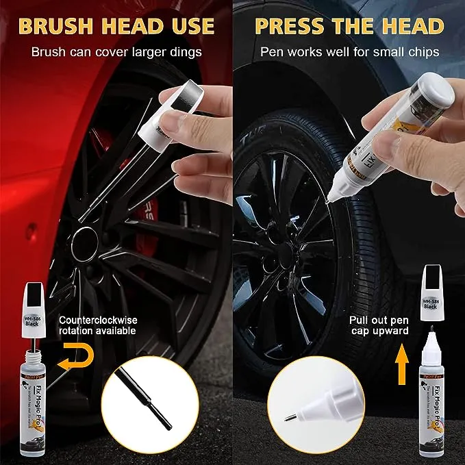 Ouzorp Car Wheel Scratch Repair Rim Touch Up Paint Rim Scratch Repair Pen Quick And Easy Wheel