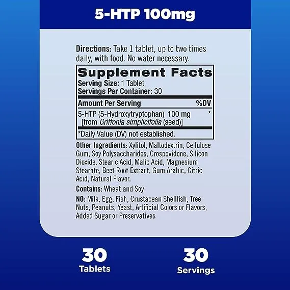 Natrol Dietary Supplements 5-Htp Fast Dissolve 100 mg Tablet - Mixed Berry 30ct