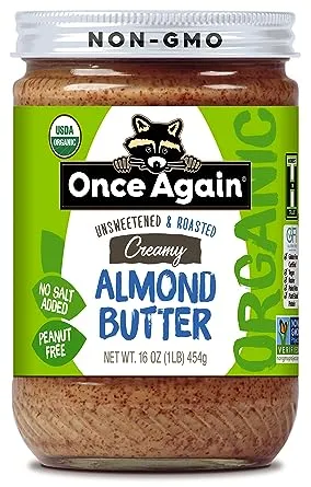 Once Again Organic Almond Butter, Creamy - 16 oz jar