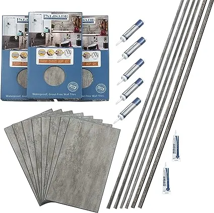 Palisade 25.6 in. x 14.8 in. Tile Shower and Tub Surround Kit in Adobe Drift