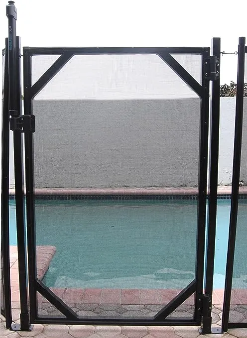 WaterWarden 5’ Pool Gate, Pool Fence Gate - 30” Wide, Self-Closing and Removable Pool Door, Coordinates with 5’x12’ Outdoor Child Safety In-Ground Pool Fencing, Easy DIY Installation,Black