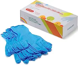 zomchain nitrile gloves Nitrile Gloves Kids Gloves Disposable Nitrile Gloves for 4-10 Years