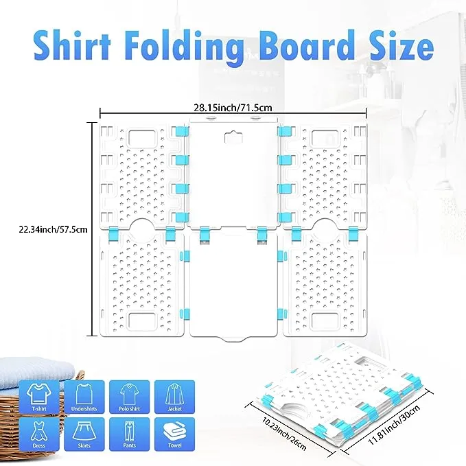 BoxLegend Shirt Folding Board Easy to Fold Clothes Folding Board Sturdiness Clothes Folder Durability T Shirt Folder Board Wrinkle Free Shirt Folding